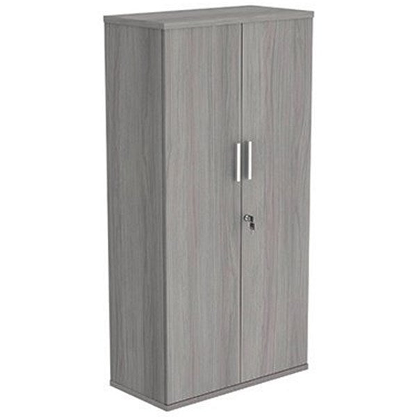 Polaris Tall Cupboard, 3 Shelves, 1592mm High, Grey Oak Easy2Order : KF821360