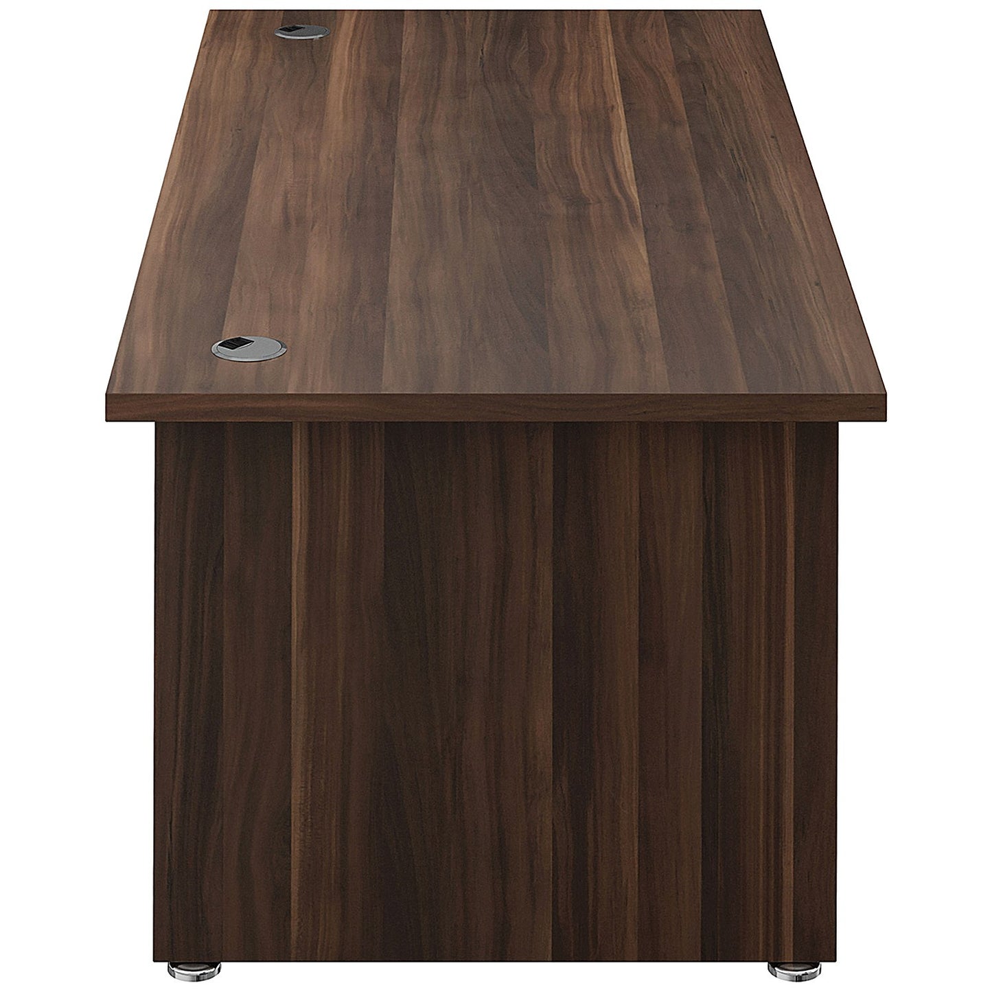 Avior Bow Fronted 1800mm Executive Desk, Walnut