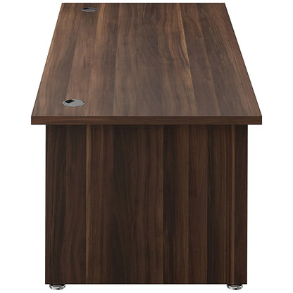 Avior Bow Fronted 1800mm Executive Desk, Walnut