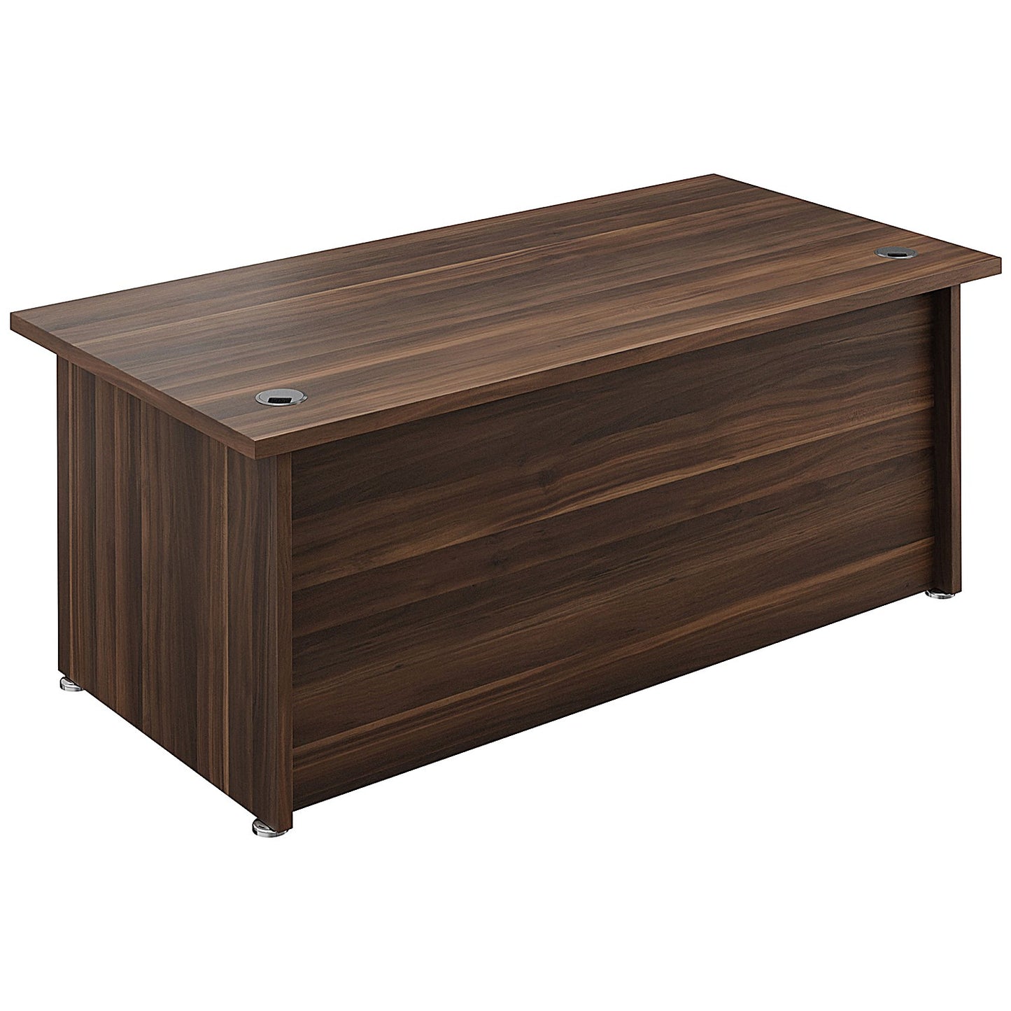 Avior Bow Fronted 1800mm Executive Desk, Walnut
