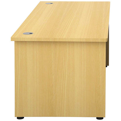Avior Bow Fronted 1800mm Executive Desk, Oak