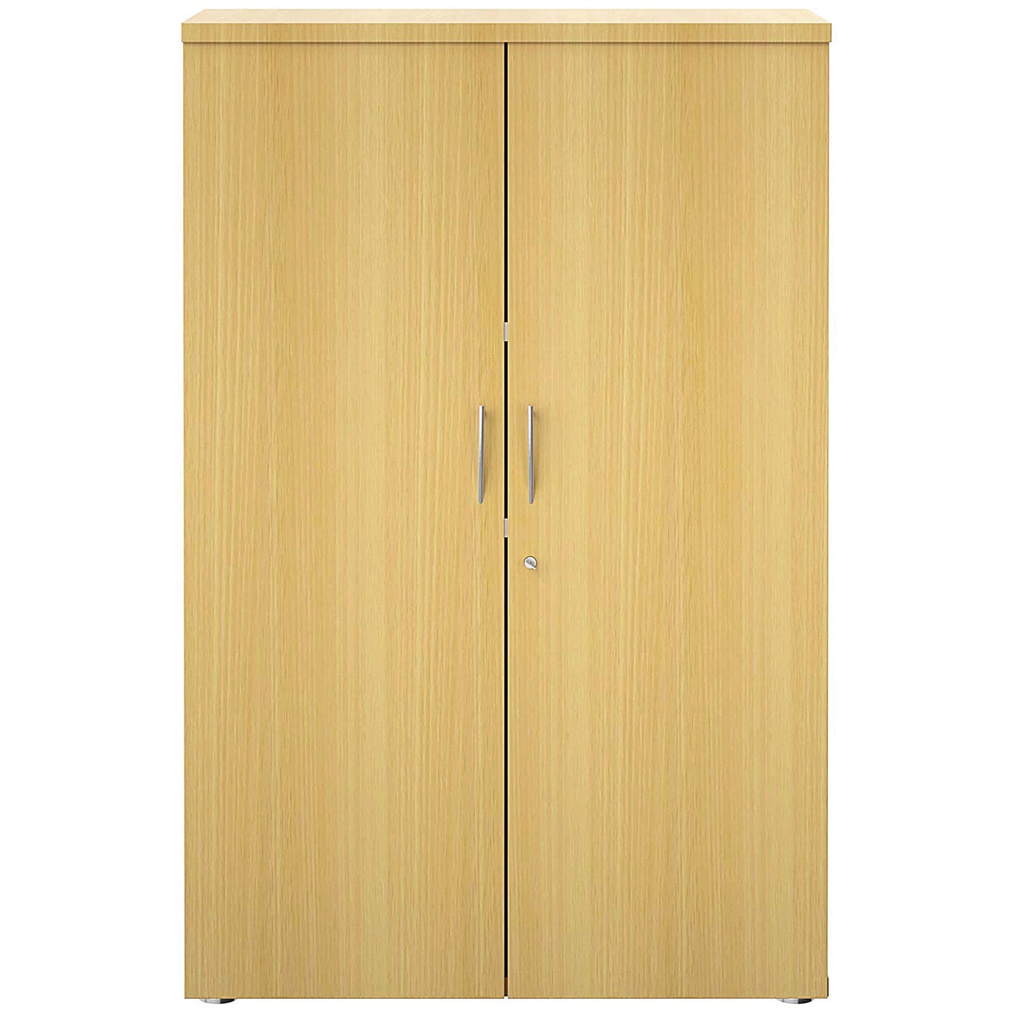 Avior Executive Medium Wooden Cupboard, 2 Shelves, 1560mm High, Oak