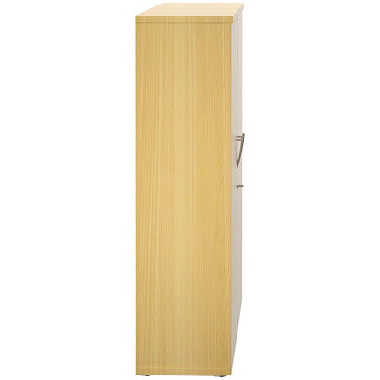 Avior Executive Medium Wooden Cupboard, 2 Shelves, 1560mm High, Oak