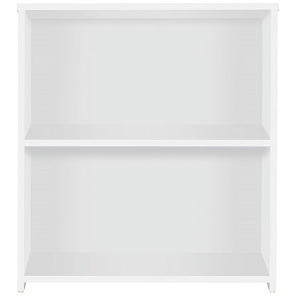 Serrion Premium Low Bookcase, 1 Shelf, 800mm High, White