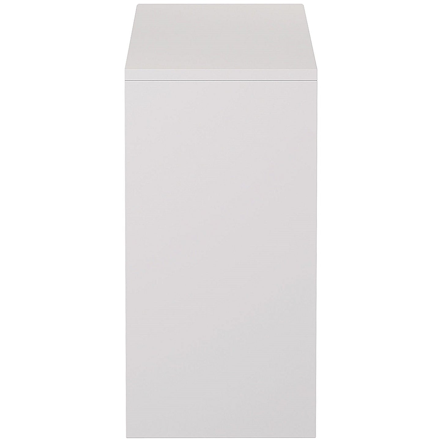 Serrion Premium Low Bookcase, 1 Shelf, 800mm High, White