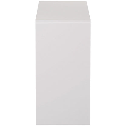 Serrion Premium Low Bookcase, 1 Shelf, 800mm High, White