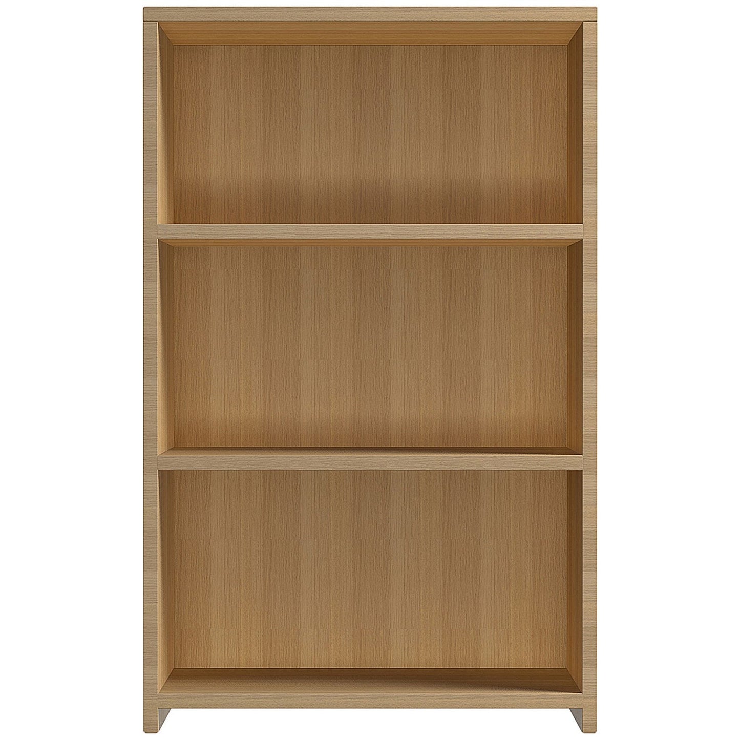 Serrion Premium Medium Bookcase, 2 Shelves, 1200mm High, Oak
