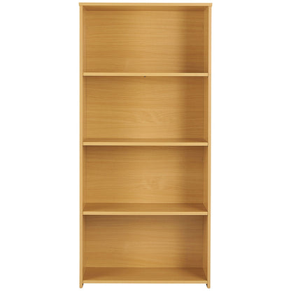 Serrion Premium Tall Bookcase, 3 Shelves, 1600mm High, Oak
