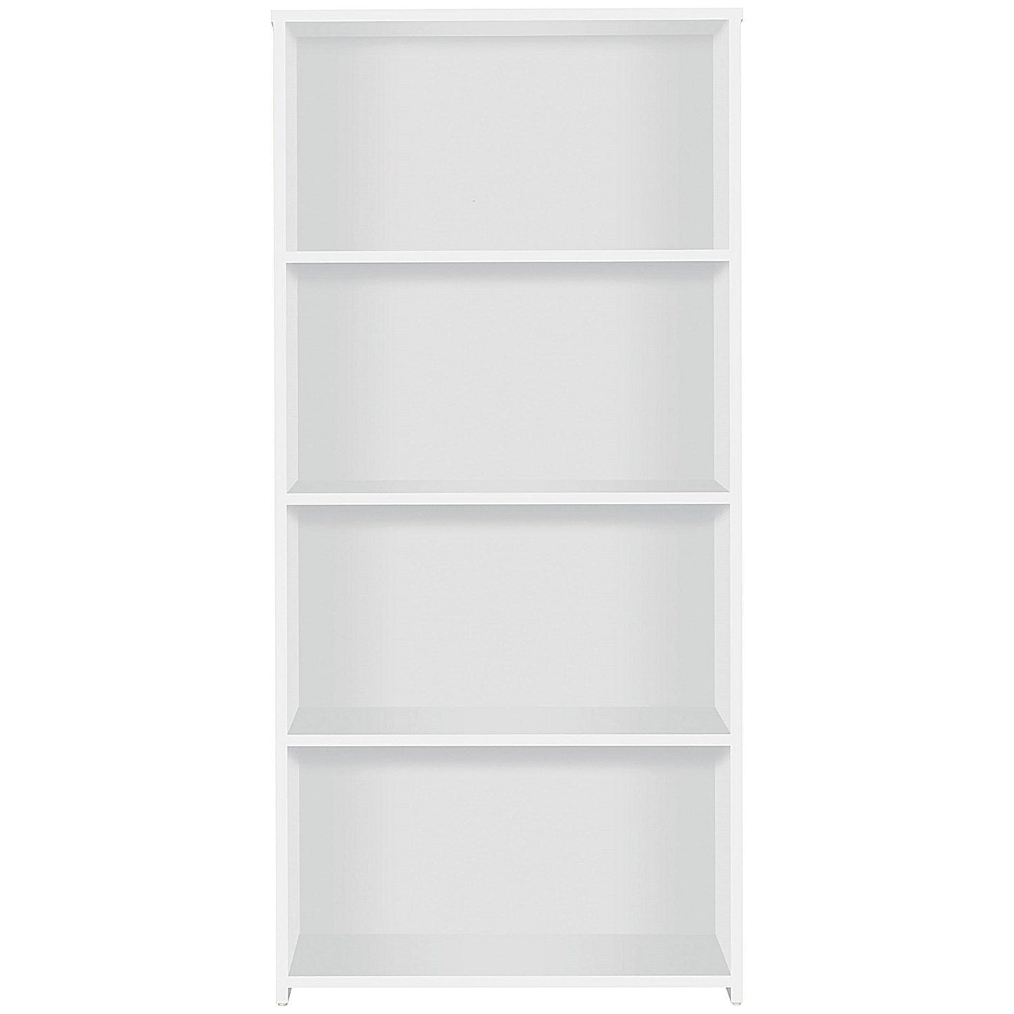 Serrion Premium Tall Bookcase, 3 Shelves, 1600mm High, White
