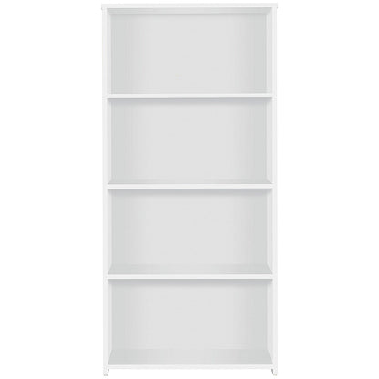 Serrion Premium Tall Bookcase, 3 Shelves, 1600mm High, White