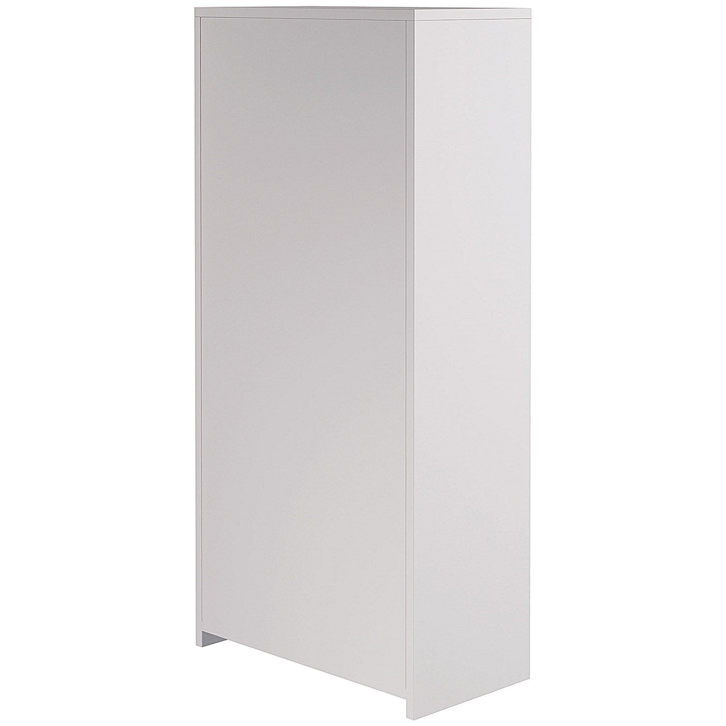 Serrion Premium Tall Bookcase, 3 Shelves, 1600mm High, White