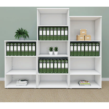 Serrion Premium Tall Bookcase, 3 Shelves, 1600mm High, White Easy2Order : KF822134