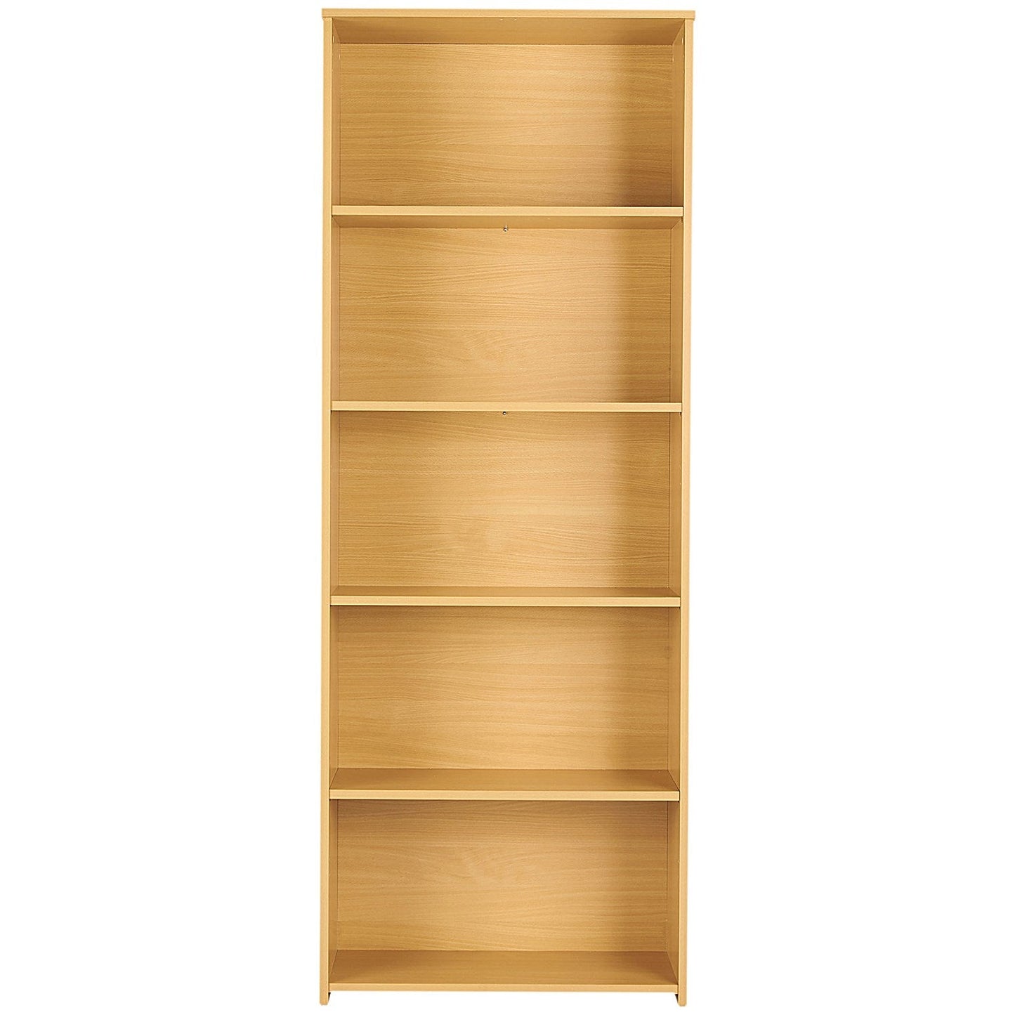 Serrion Premium Extra Tall Bookcase, 4 Shelves, 2000mm High, Oak