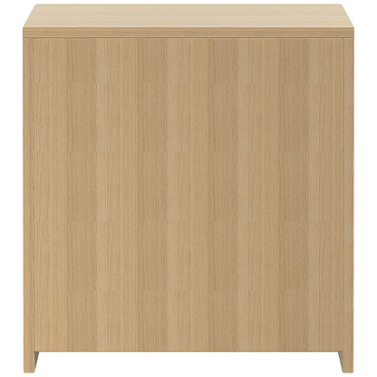 Serrion Premium Low Wooden Cupboard, 1 Shelf, 800mm High, Oak