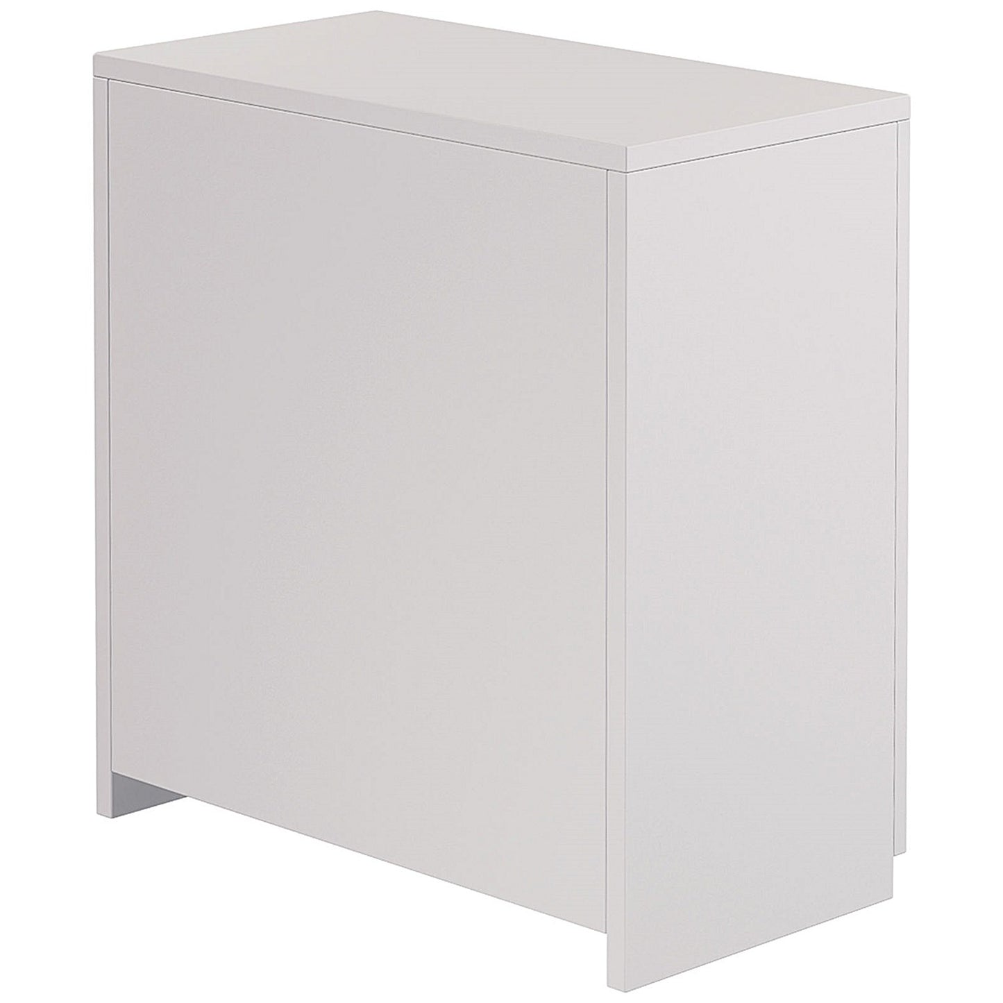 Serrion Premium Low Wooden Cupboard, 1 Shelf, 800mm High, White