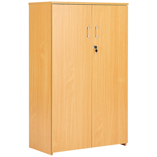 Serrion Premium Medium Wooden Cupboard, 2 Shelves, 1200mm High, Beech Easy2Order : KF822202