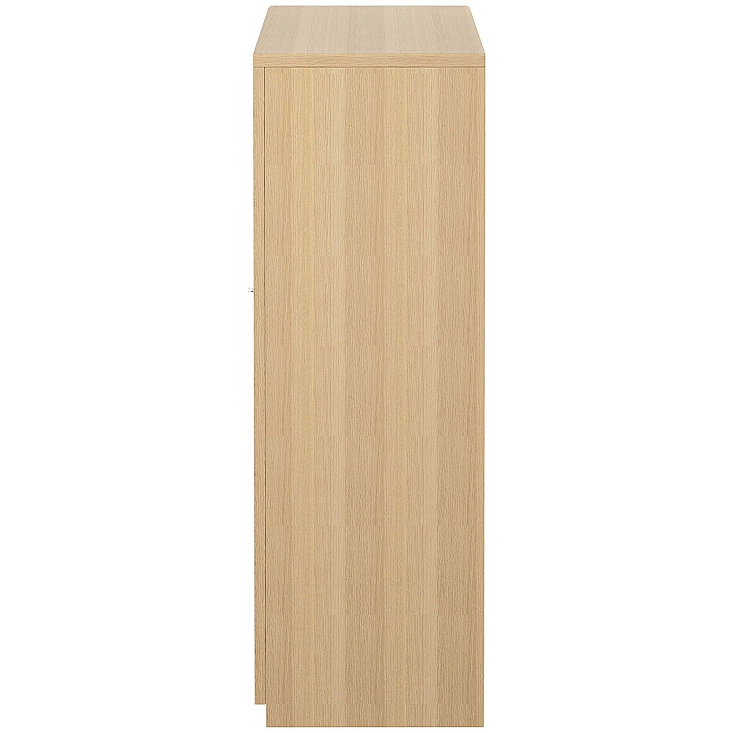 Serrion Premium Medium Wooden Cupboard, 2 Shelves, 1200mm High, Oak