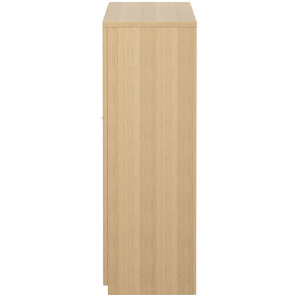 Serrion Premium Medium Wooden Cupboard, 2 Shelves, 1200mm High, Oak