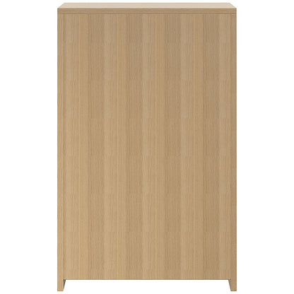 Serrion Premium Medium Wooden Cupboard, 2 Shelves, 1200mm High, Oak