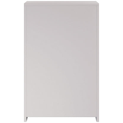 Serrion Premium Medium Wooden Cupboard, 2 Shelves, 1200mm High, White