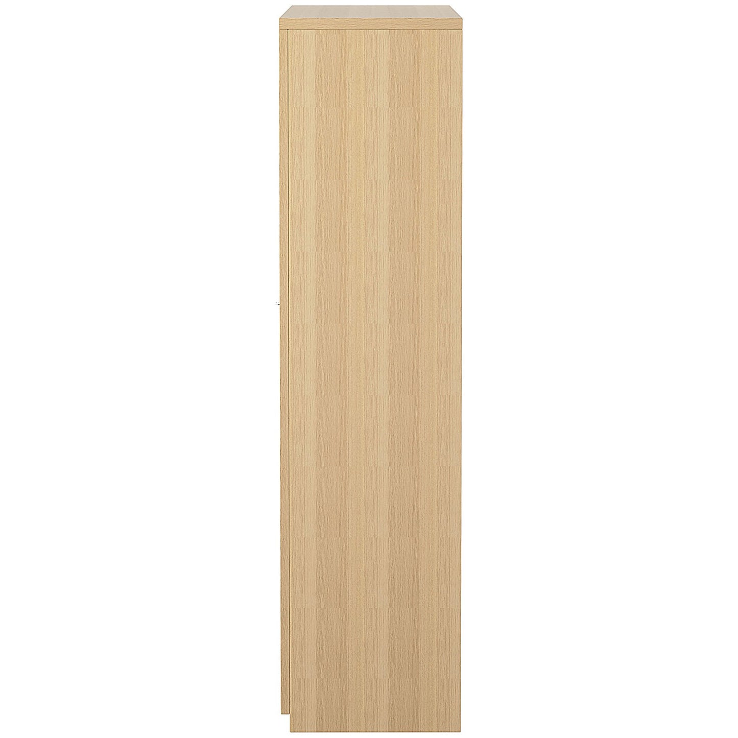 Serrion Premium Tall Wooden Cupboard, 2 Shelves, 1600mm High, Oak