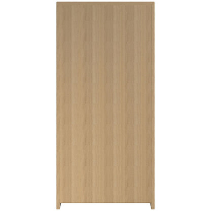 Serrion Premium Tall Wooden Cupboard, 2 Shelves, 1600mm High, Oak