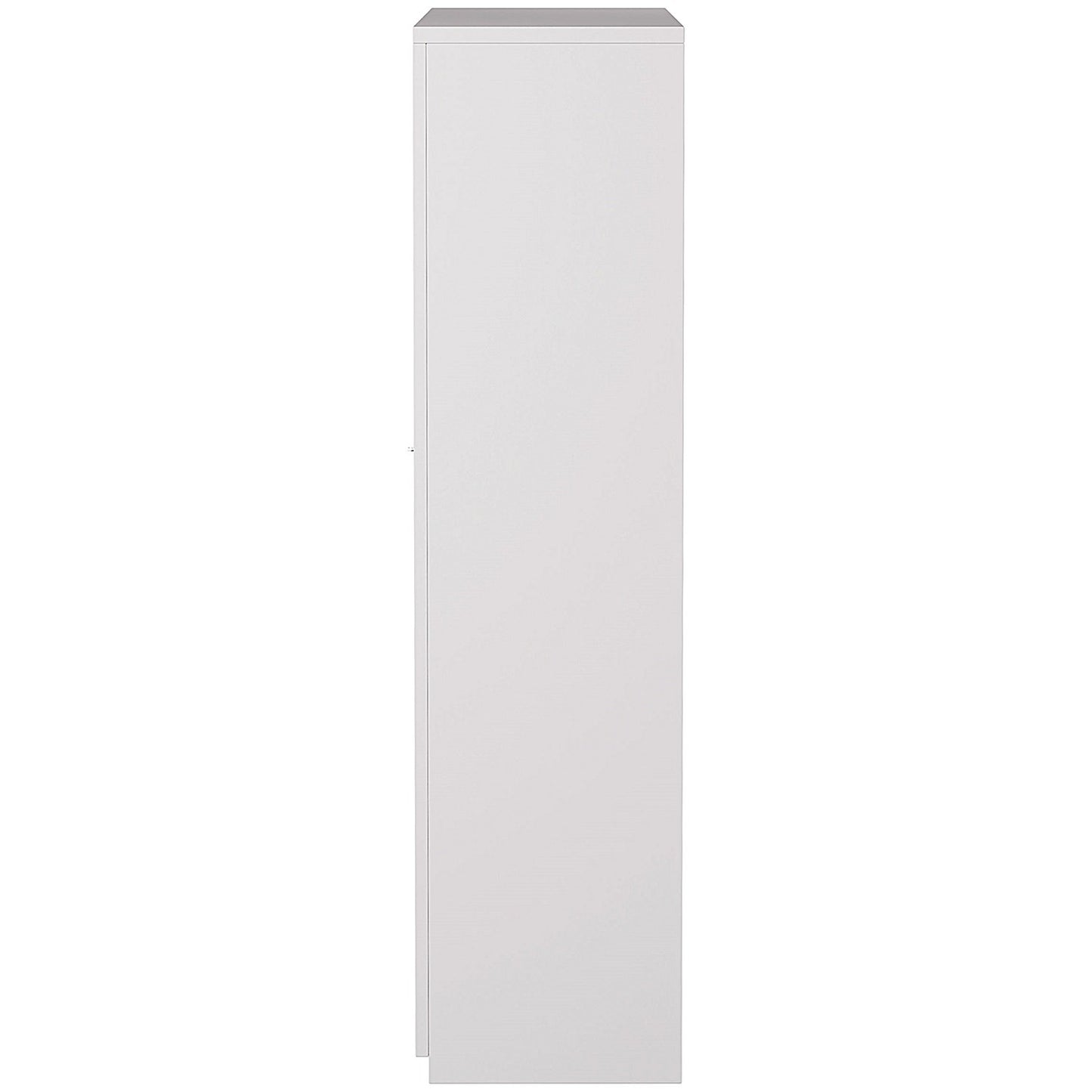 Serrion Premium Tall Wooden Cupboard, 2 Shelves, 1600mm High, White