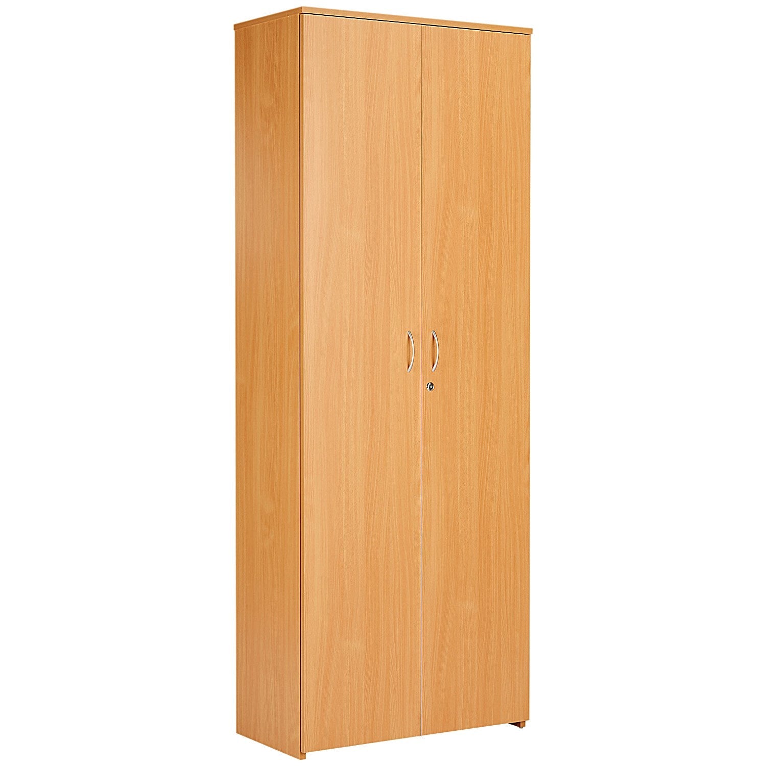 Serrion Premium Extra Tall Wooden Cupboard, 4 Shelves, 2000mm High, Beech Easy2Order : KF822264