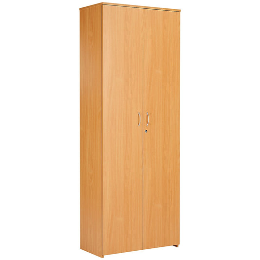 Serrion Premium Extra Tall Wooden Cupboard, 4 Shelves, 2000mm High, Beech Easy2Order : KF822264