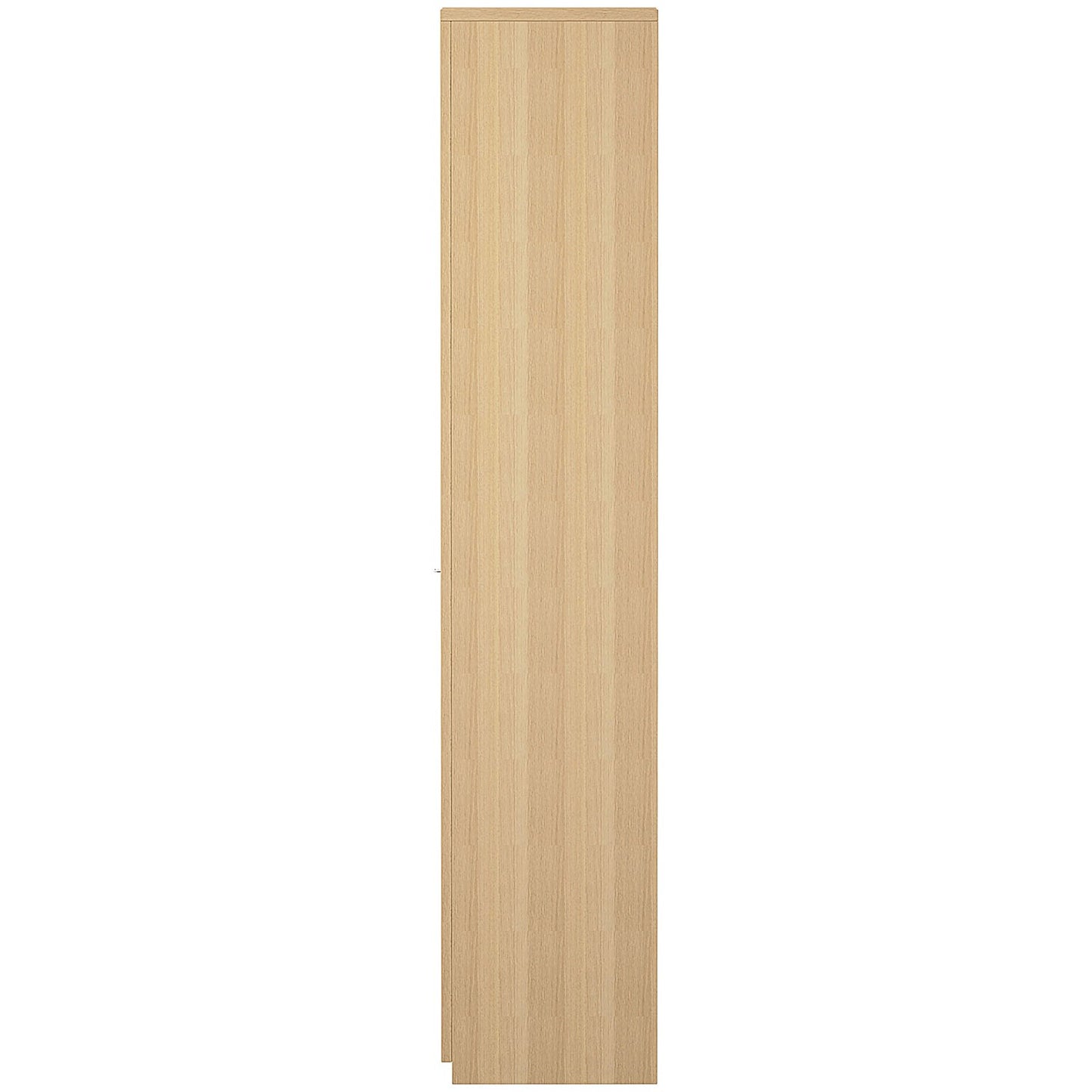 Serrion Premium Extra Tall Wooden Cupboard, 4 Shelves, 2000mm High, Oak