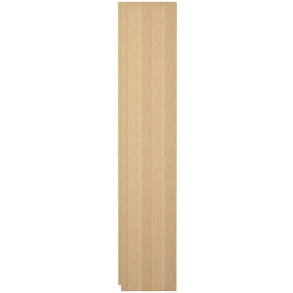 Serrion Premium Extra Tall Wooden Cupboard, 4 Shelves, 2000mm High, Oak