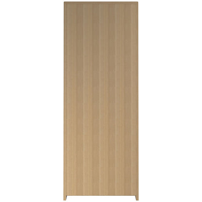 Serrion Premium Extra Tall Wooden Cupboard, 4 Shelves, 2000mm High, Oak