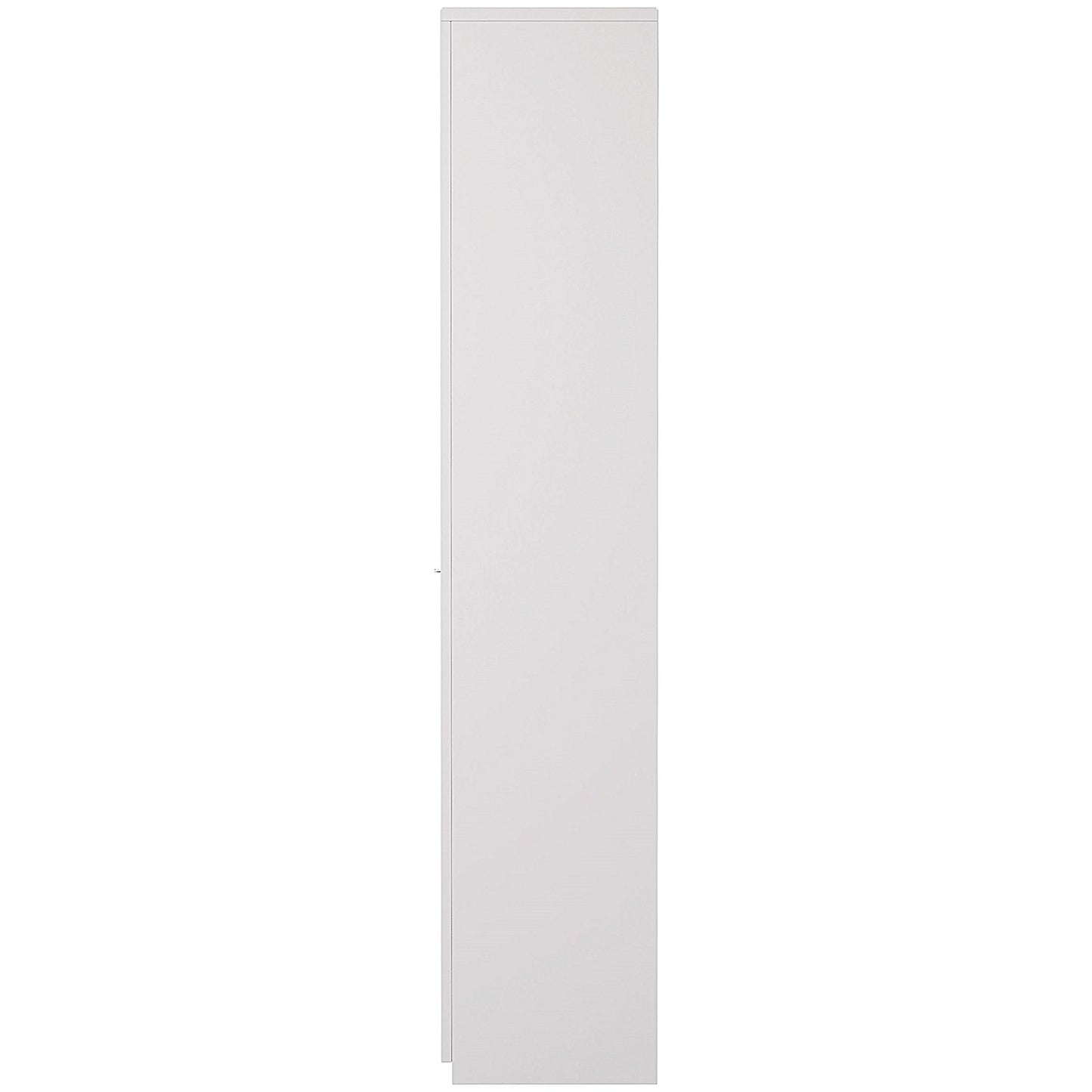 Serrion Premium Extra Tall Wooden Cupboard, 4 Shelves, 2000mm High, White
