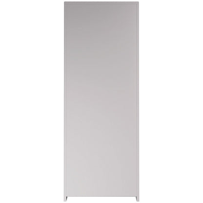 Serrion Premium Extra Tall Wooden Cupboard, 4 Shelves, 2000mm High, White