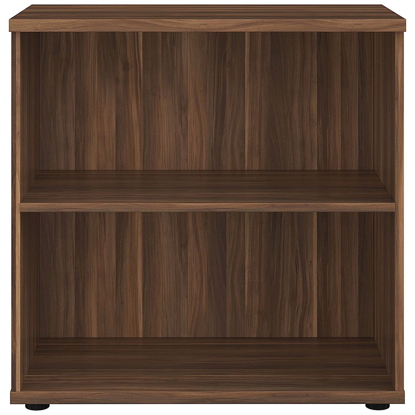 Jemini Low Bookcase, 1 Shelf, 800mm High, Walnut
