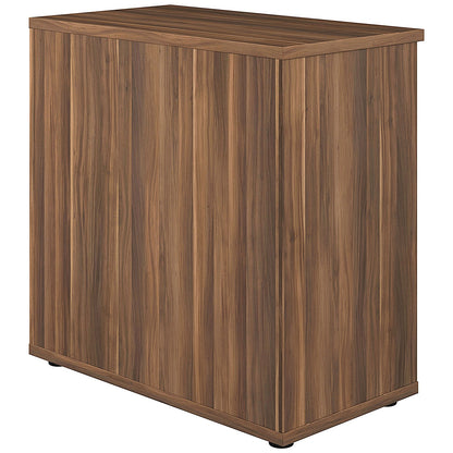 Jemini Low Bookcase, 1 Shelf, 800mm High, Walnut