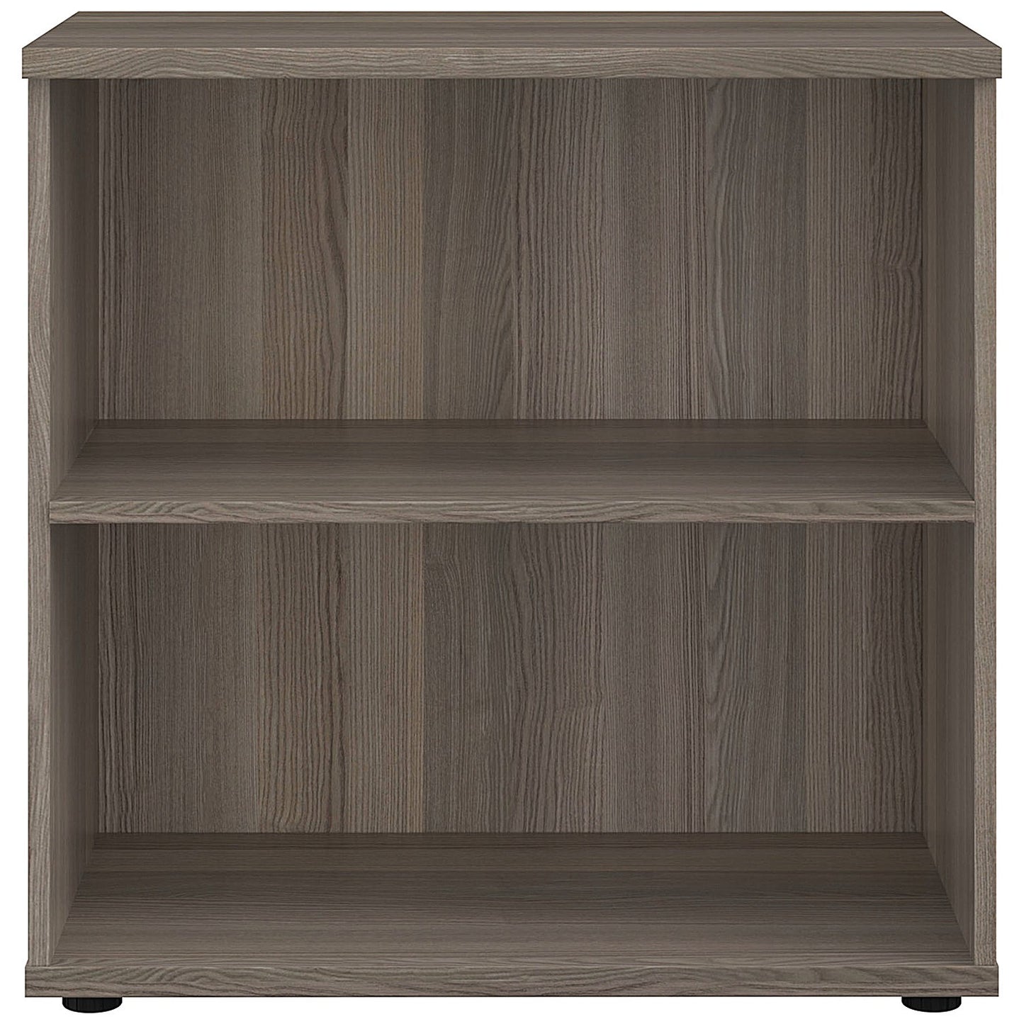 Jemini Low Bookcase, 1 Shelf, 800mm High, Grey Oak
