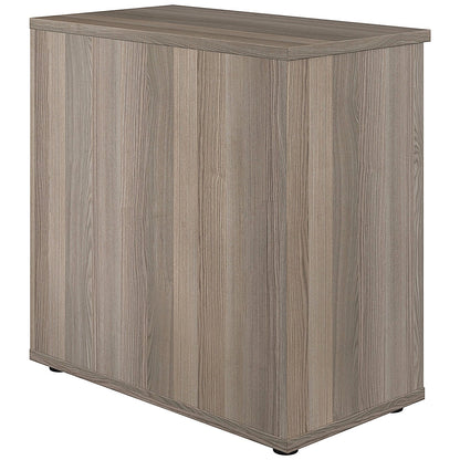 Jemini Low Bookcase, 1 Shelf, 800mm High, Grey Oak