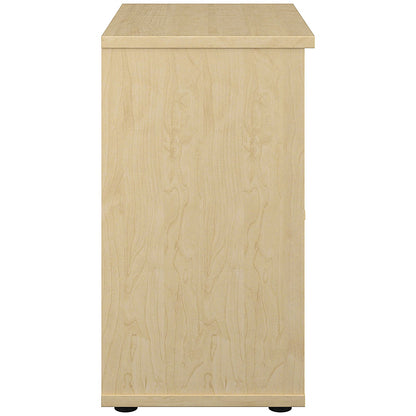 Jemini Low Bookcase, 1 Shelf, 800mm High, Maple