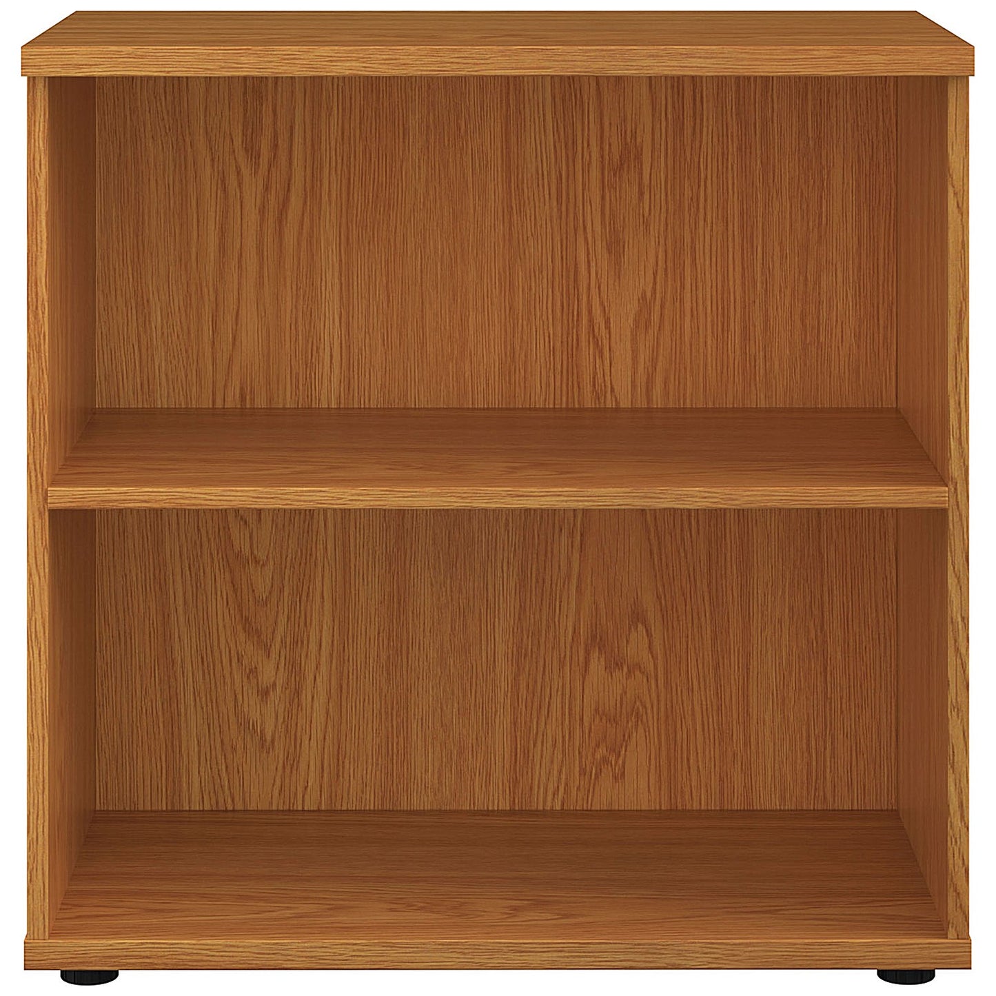 Jemini Low Bookcase, 1 Shelf, 800mm High, Oak