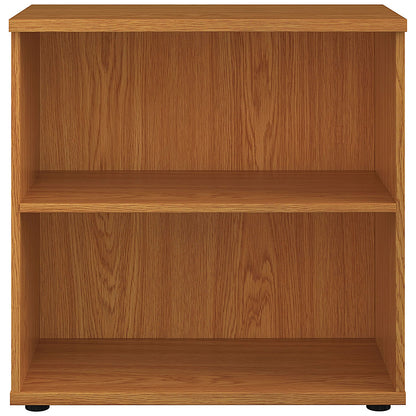 Jemini Low Bookcase, 1 Shelf, 800mm High, Oak