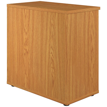 Jemini Low Bookcase, 1 Shelf, 800mm High, Oak