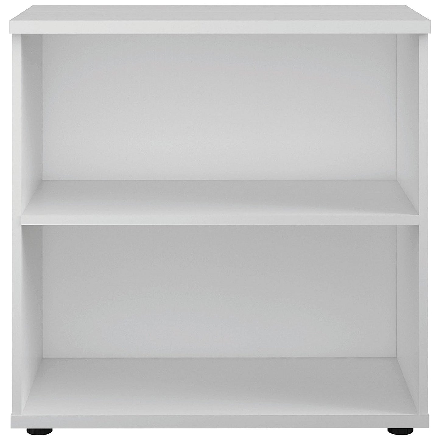 Jemini Low Bookcase, 1 Shelf, 800mm High, White