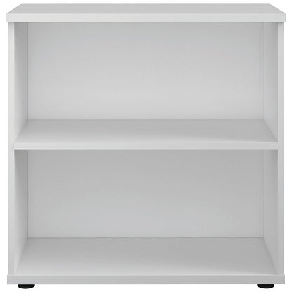 Jemini Low Bookcase, 1 Shelf, 800mm High, White