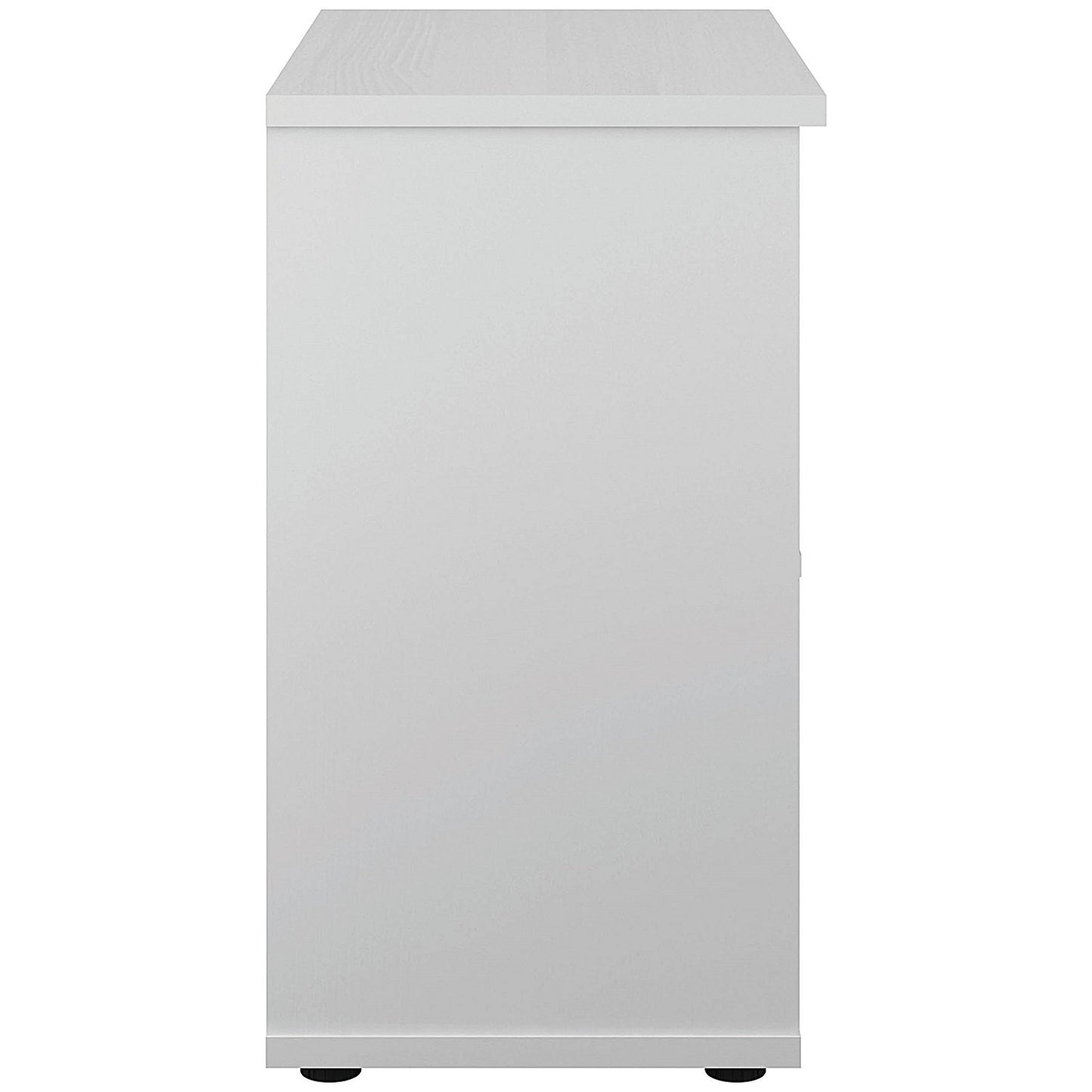 Jemini Low Bookcase, 1 Shelf, 800mm High, White