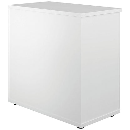 Jemini Low Bookcase, 1 Shelf, 800mm High, White