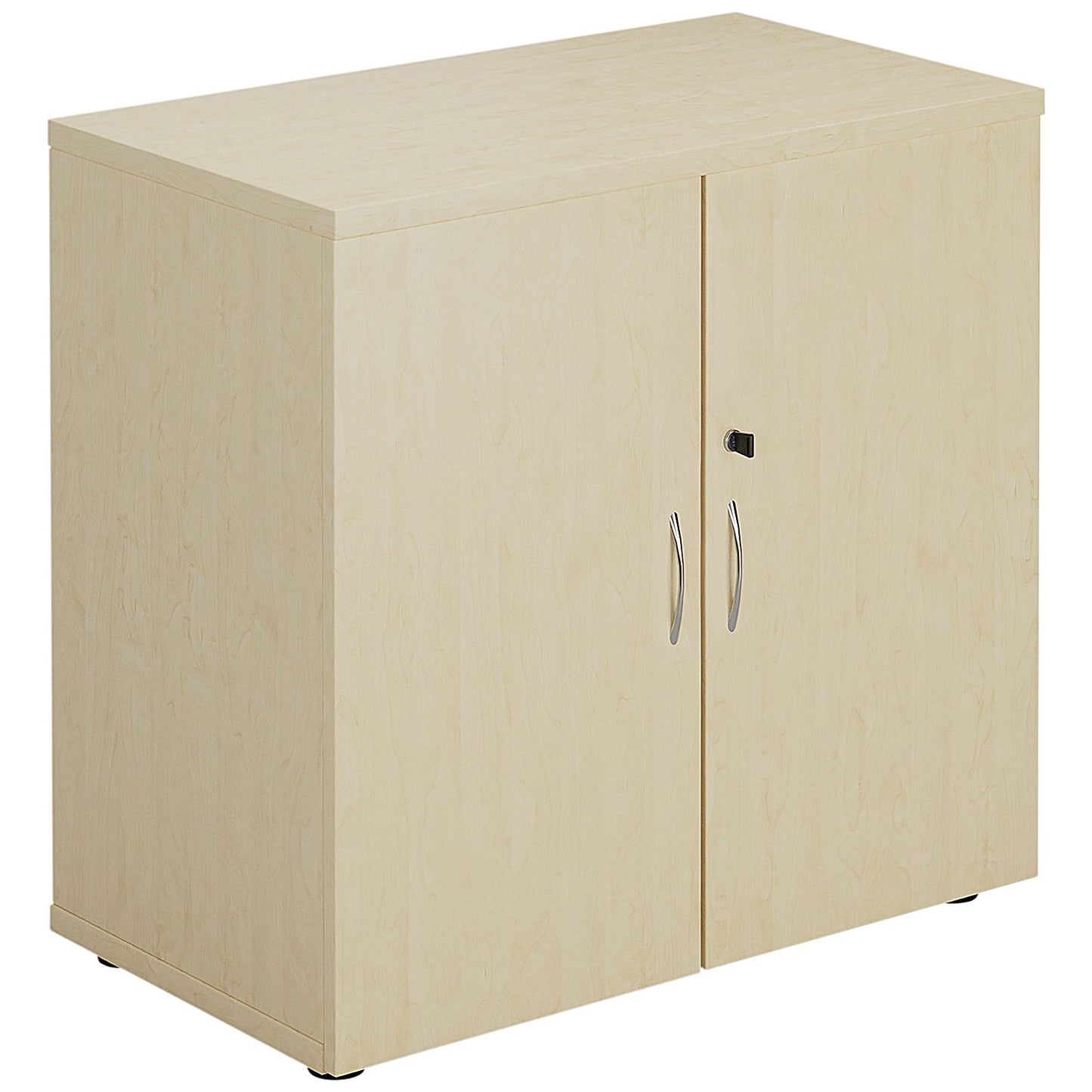 Jemini Low Wooden Cupboard, 1 Shelf, 800mm High, Maple