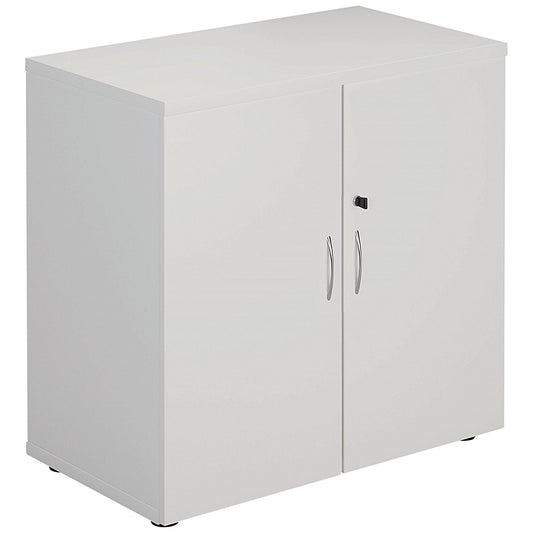 Jemini Low Wooden Cupboard, 1 Shelf, 800mm High, Oak