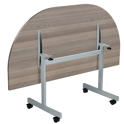 Jemini Semi-circular Tilt Table, 1400mm, Grey Oak