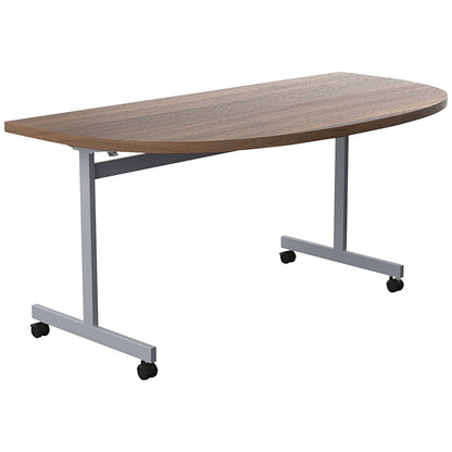 Jemini Semi-circular Tilt Table, 1600mm, Walnut